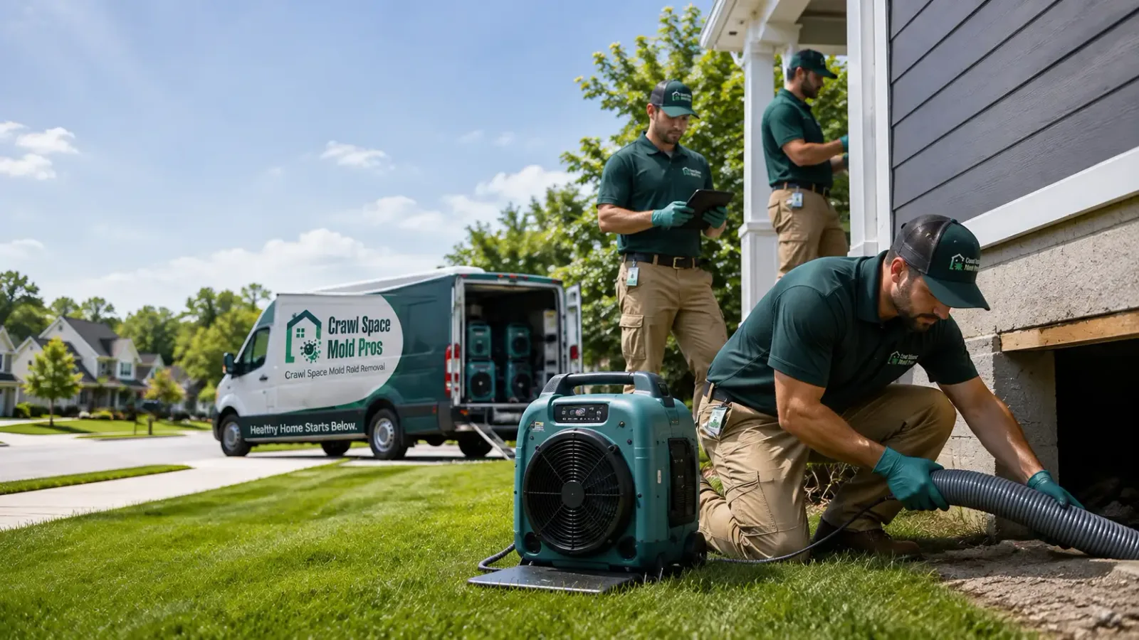 Crawl Space Mold Removal in Claflin, KS